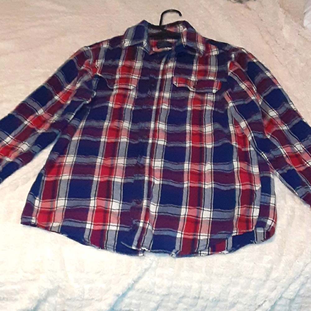 Teen/male Faded Glory button down flannel